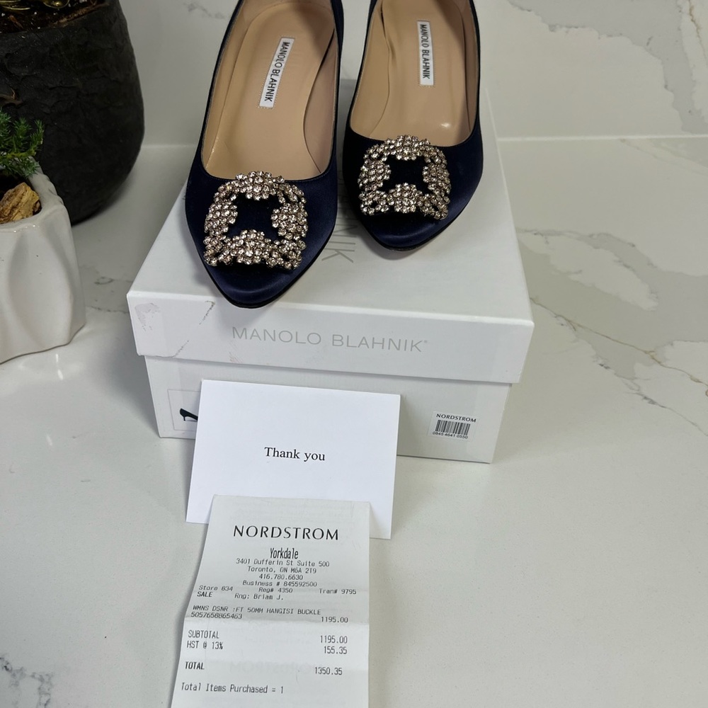 Authentic MANOLO BLAHNIK. Hangisi 50’ inch heel. - Picture 6 of 9